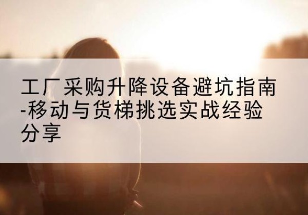 柳南移动式升降机怎么选-工厂采购升降设备避坑指南-移动与货梯挑选实战经验分享